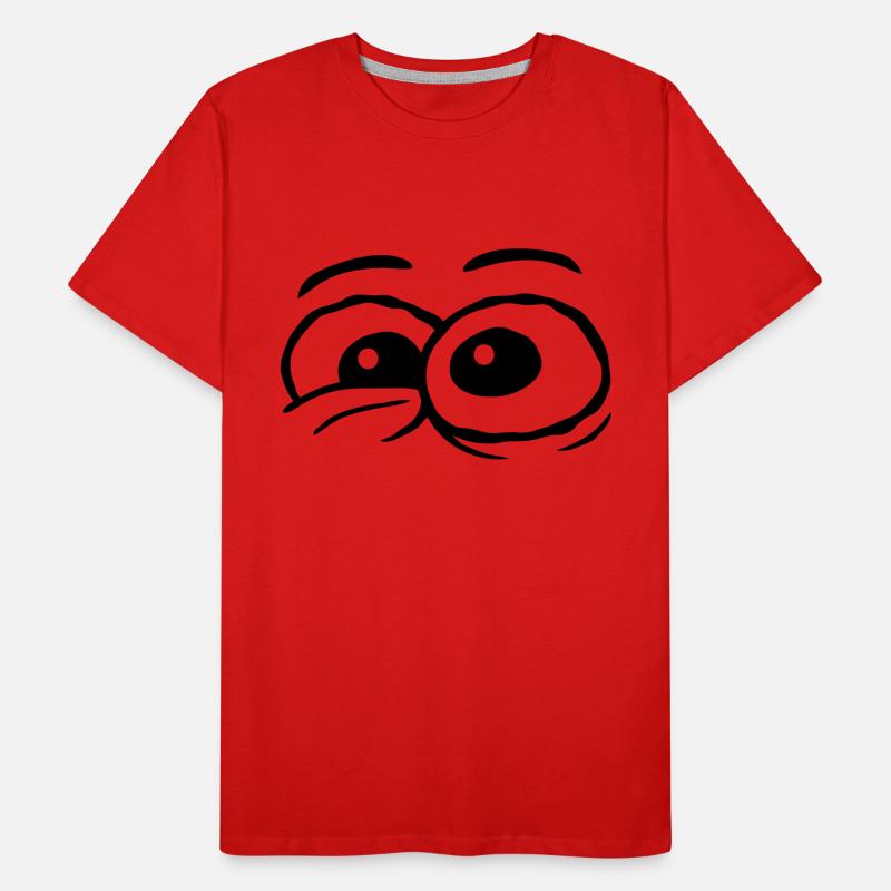 Design Comic Eyes Crazy Men's Premium Organic T-Shirt