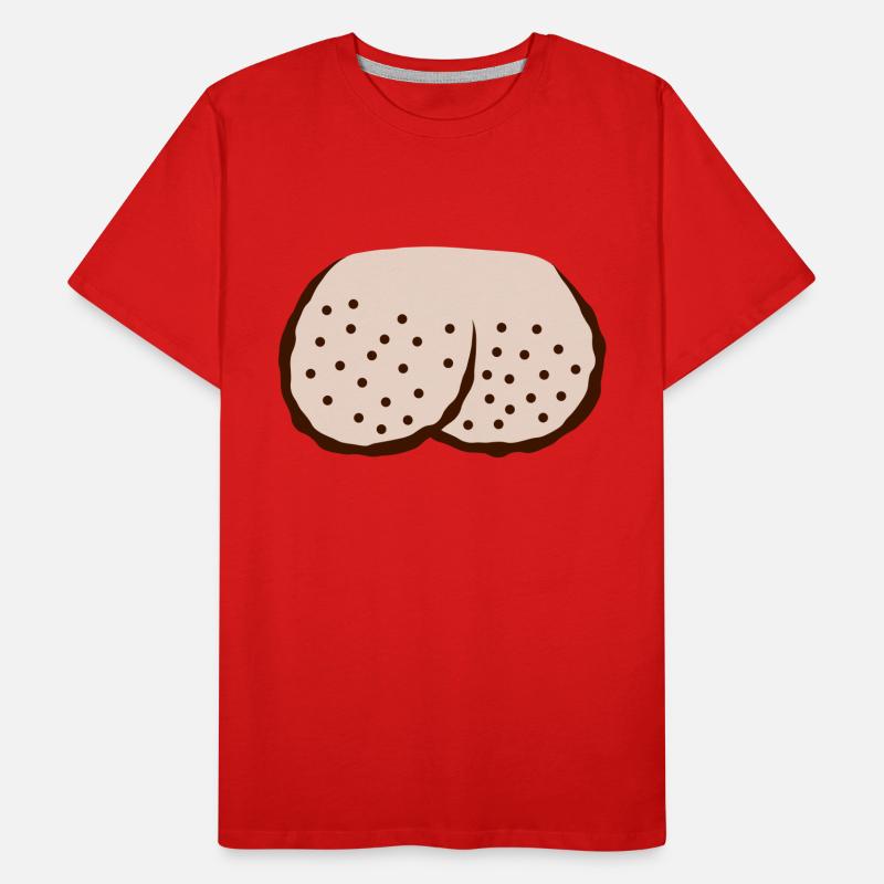 Shaved Eggs Testicles Comic Men's Premium Organic T-Shirt