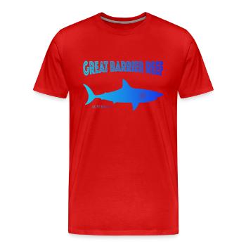 Grande barrière de corail - T-shirt bio Premium Homme - rouge - Devant - Damien (186cm)