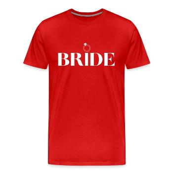 Zaumzeug - Männer Premium Bio T-Shirt - Rot - Vorne - Damien (186cm)