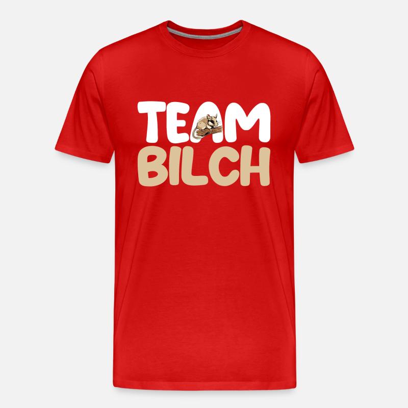 Bilch - Männer Premium Bio T-Shirt - Rot