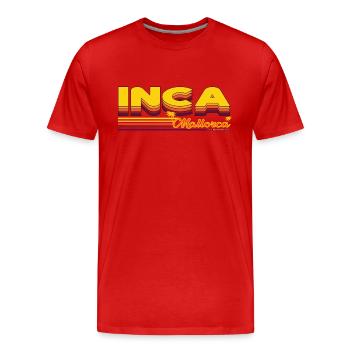 Inca resort in Majorca Design - Men's Premium Organic T-Shirt - red - Front - Damien (186cm)