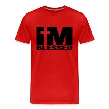 Jesus Christ JesusFreak Salvation Army Bible - Men's Premium Organic T-Shirt - red - Front - Damien (186cm)
