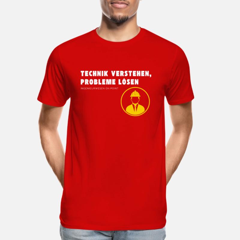 Understanding technology, solving problems Engineering . Men's Premium Organic T-Shirt