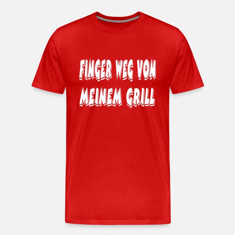 Grillen - Männer Premium Bio T-Shirt - Rot