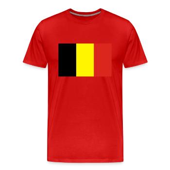 Belgien - Männer Premium Bio T-Shirt - Rot - Vorne - Damien (186cm)