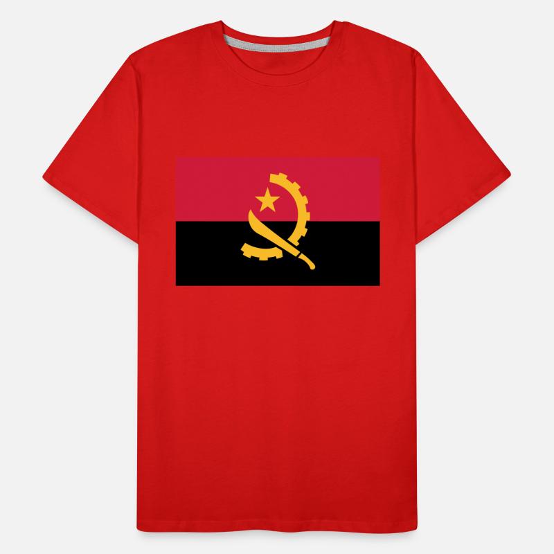 Drapeau angolais T-shirt bio Premium Homme