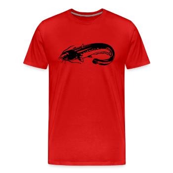as35_wels_s - T-shirt bio Premium Homme - rouge - Devant - Damien (186cm)