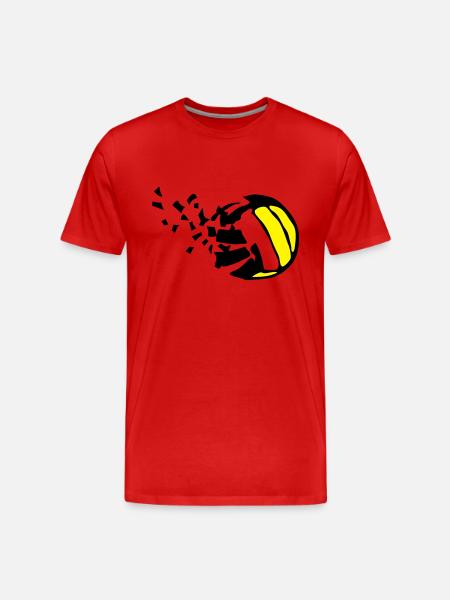explosion volleyball destructurer destructi - Men's Premium Organic T-Shirt - red