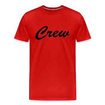 crew - Männer Premium Bio T-Shirt - Rot - Vorne - Damien (186cm)