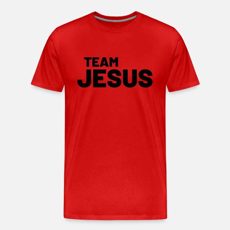 team jesus - Männer Premium Bio T-Shirt - Rot