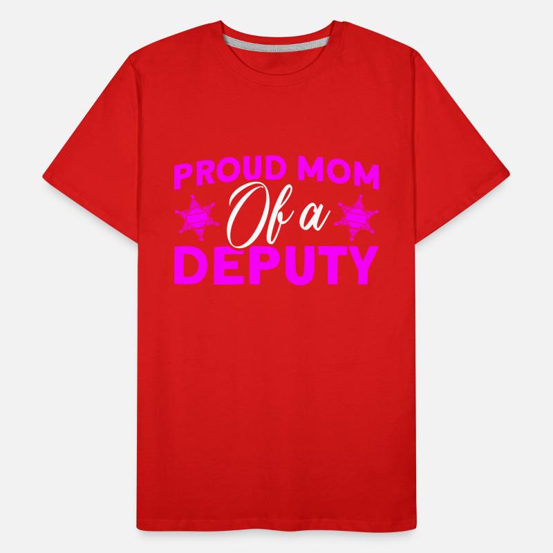 Fière Maman Assistant Shérif Maman Mère T-shirt bio Premium Homme