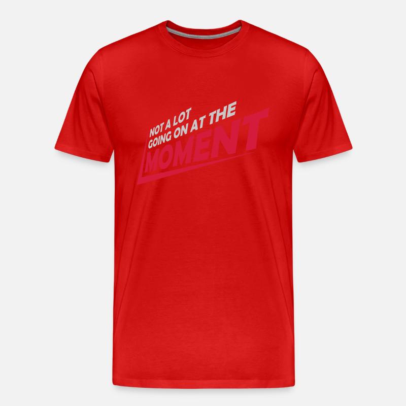 Not much going on - Männer Premium Bio T-Shirt - Rot