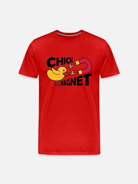 Casanova Chick Magnet Womanizer - Men's Premium Organic T-Shirt - red