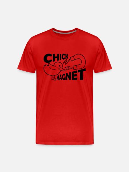 Heartbreaker Chick Magnet Casanova - Men's Premium Organic T-Shirt - red