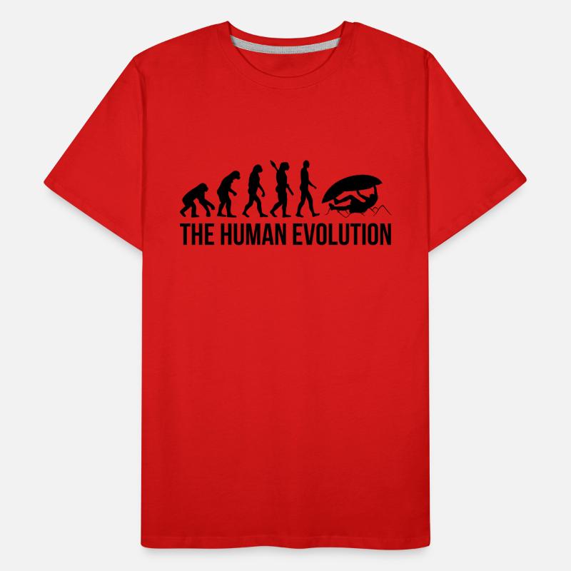 Evolution Graphic Climbing Climber Bouldering Boul Männer Premium Bio T-Shirt