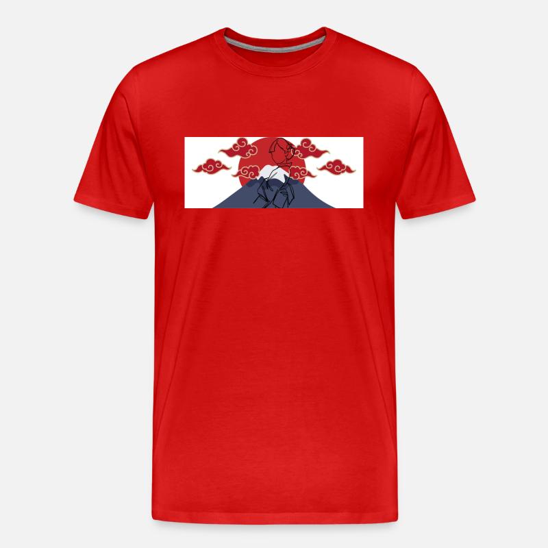 Japan Design Geschenkidee - Männer Premium Bio T-Shirt - Rot