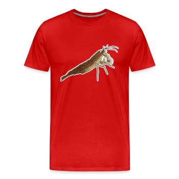 Bamboo Shrimp Pet Design für stolze Shrimp-Fans - Männer Premium Bio T-Shirt - Rot - Vorne - Damien (186cm)