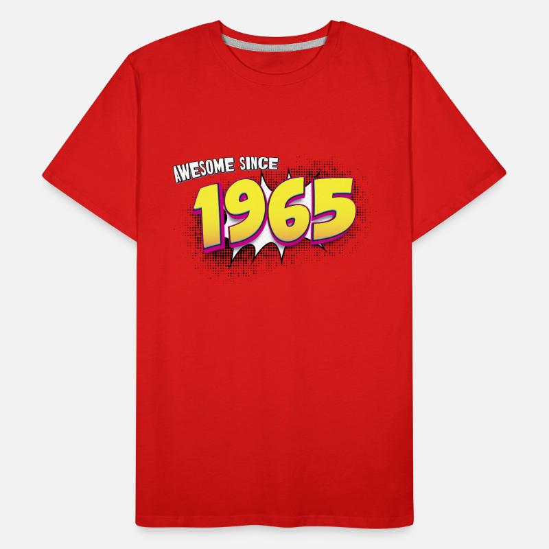 Retro 58. Geburtstag im Pop Art Comic Stil Männer Premium Bio T-Shirt