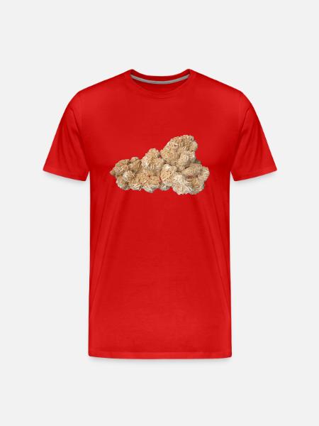 Sand Rose Crystal Sand Gypsum Barite Mineral - Men's Premium Organic T-Shirt - red