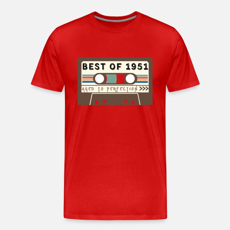 Das Beste von 1951 - Männer Premium Bio T-Shirt - Rot
