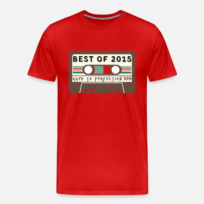 Das Beste aus 2015 - Männer Premium Bio T-Shirt - Rot