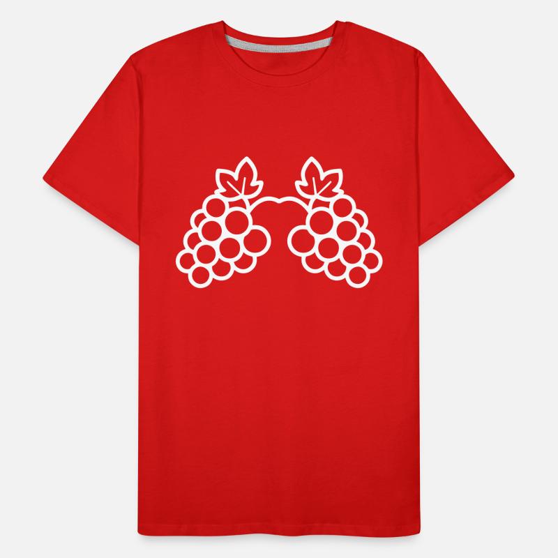 Grapes Grapevine Icon Men's Premium Organic T-Shirt