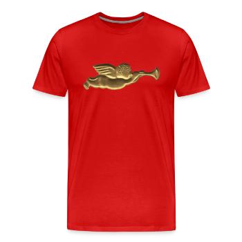 Ange - T-shirt bio Premium Homme - rouge - Devant - Damien (186cm)