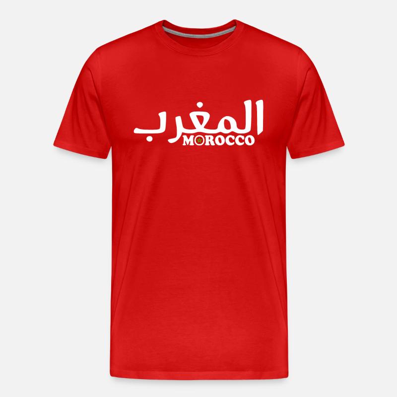 Marokko - Männer Premium Bio T-Shirt - Rot