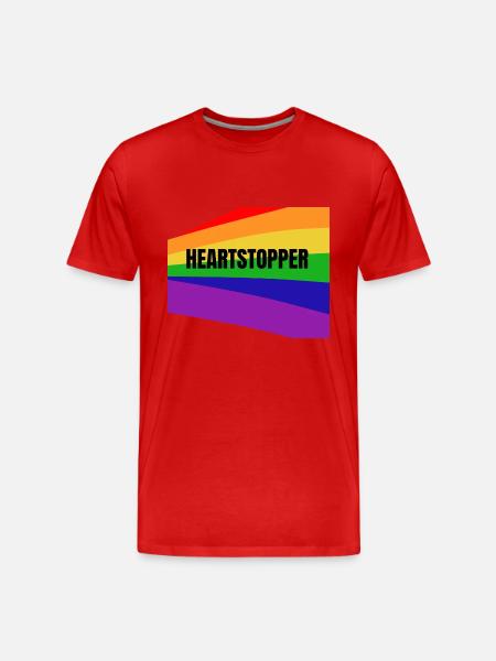 HEARTSTOPPER - Men's Premium Organic T-Shirt - red