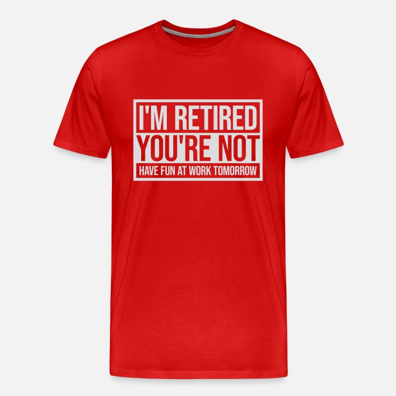 have fun at work - Männer Premium Bio T-Shirt - Rot