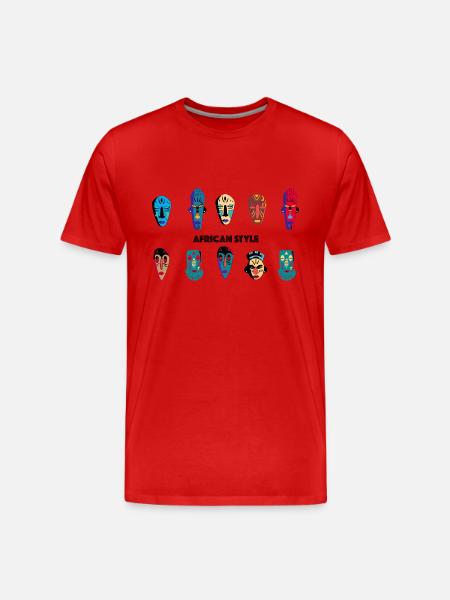 Afrique - T-shirt bio Premium Homme - rouge