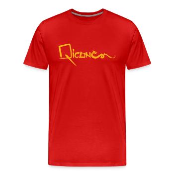 Qigong Dragon gold - Männer Premium Bio T-Shirt - Rot - Vorne - Damien (186cm)