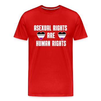 Asexuell Herz Queer Ace Pride Month Geschenk LGBT - Männer Premium Bio T-Shirt - Rot - Vorne - Damien (186cm)
