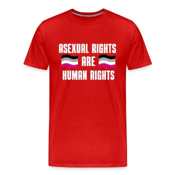 Asexuell Flagge Ace Pride Geschenk LGBT Asexuell - Männer Premium Bio T-Shirt - Rot - Vorne - Damien (186cm)