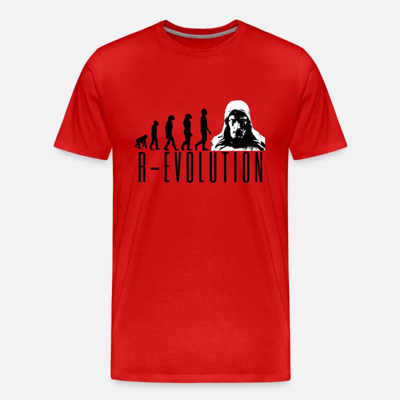 R-evolution Jesus - Männer Premium Bio T-Shirt - Rot