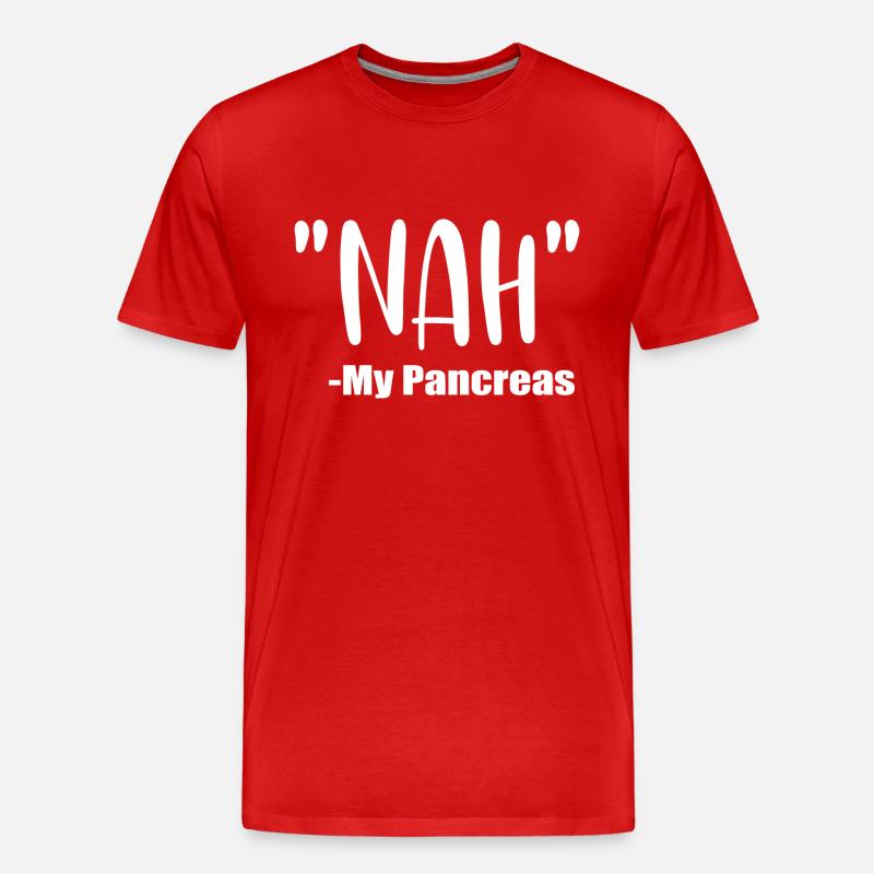 Bauchspeicheldrüse - Männer Premium Bio T-Shirt - Rot