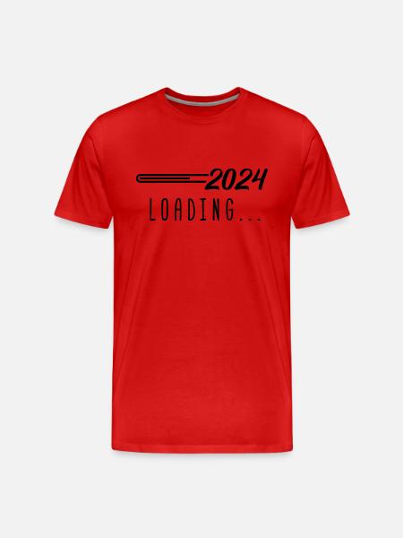 2024 loading - Men's Premium Organic T-Shirt - red
