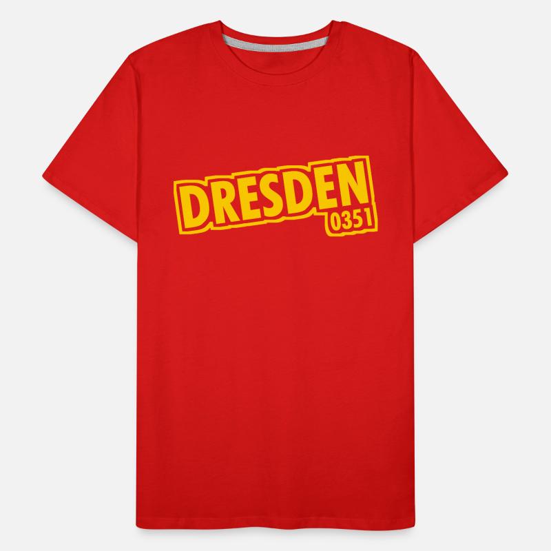 Dresden - 0351 - Area Code - Saxony Men's Premium Organic T-Shirt