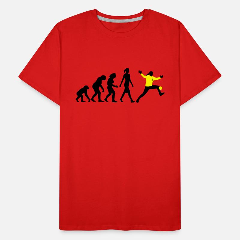 Evolution Handball Torhueterin Männer Premium Bio T-Shirt