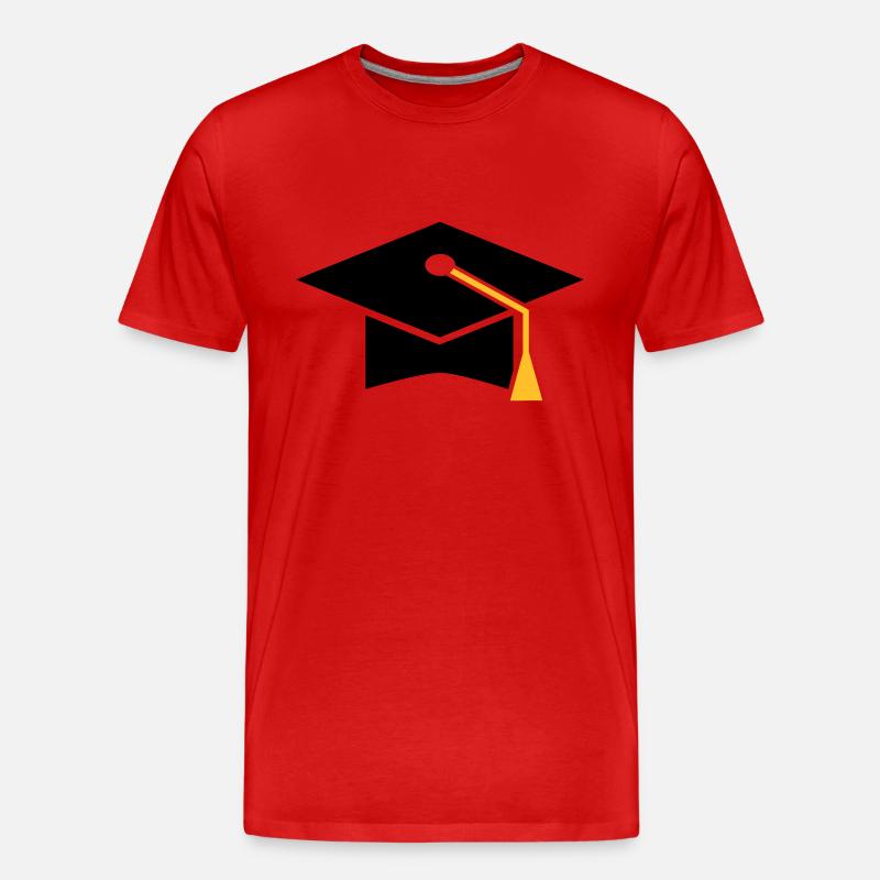 Doktorhut - Männer Premium Bio T-Shirt - Rot