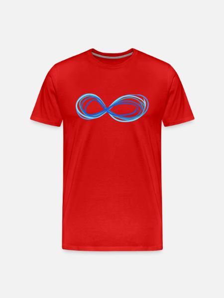 infinite infinity - Men's Premium Organic T-Shirt - red