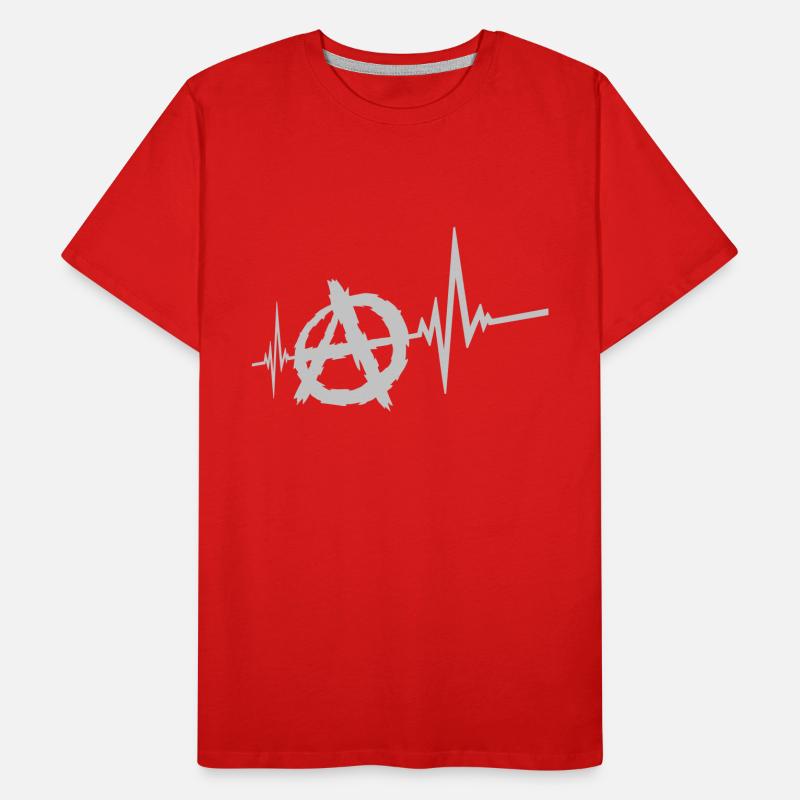 Frequency anarchy symbol logo Men's Premium Organic T-Shirt