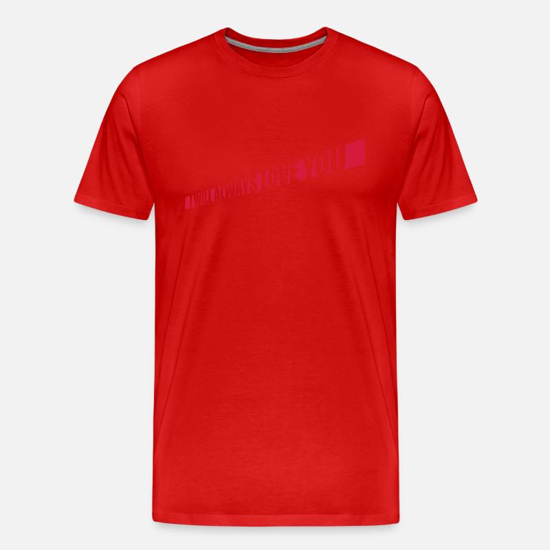 I will always love - Männer Premium Bio T-Shirt - Rot