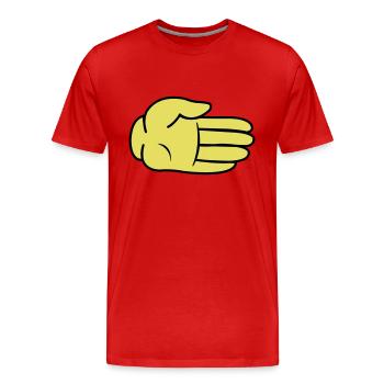 Bande dessinée à main - T-shirt bio Premium Homme - rouge - Devant - Damien (186cm)