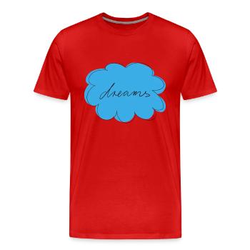 Dreams - Männer Premium Bio T-Shirt - Rot - Vorne - Damien (186cm)