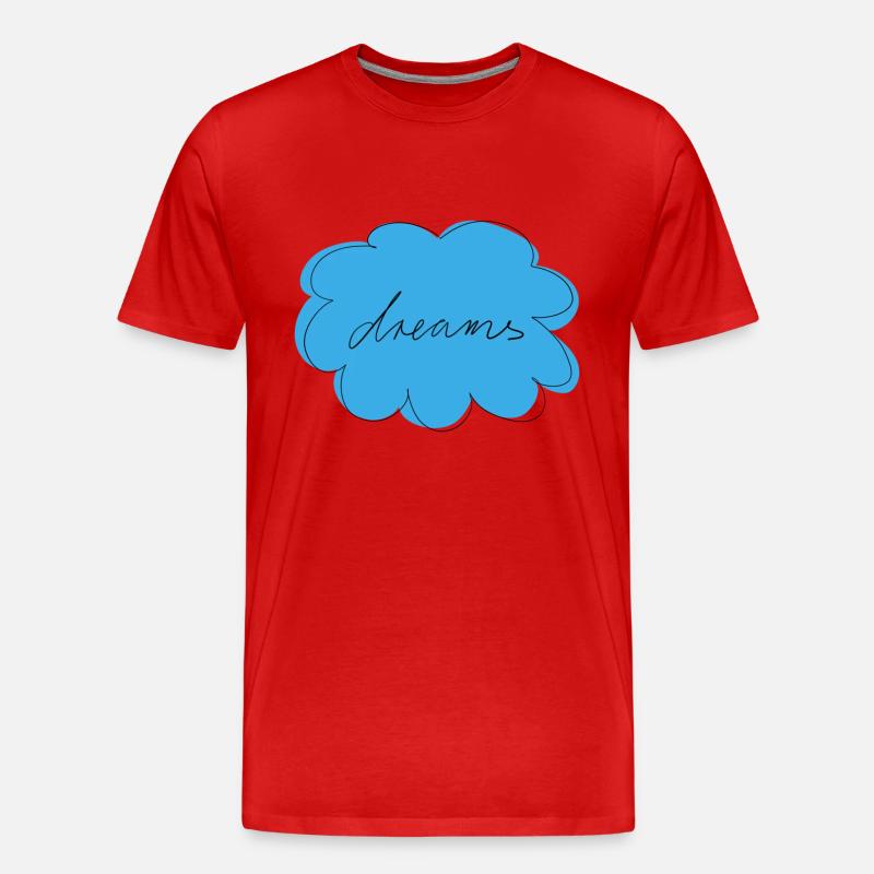 Dreams - Männer Premium Bio T-Shirt - Rot
