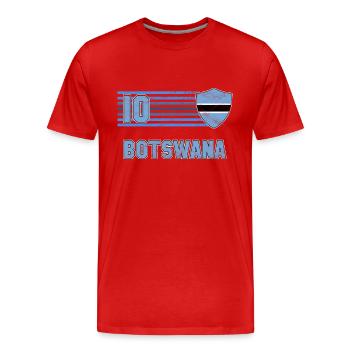 Botswana Fußball Mannschaft - Männer Premium Bio T-Shirt - Rot - Vorne - Damien (186cm)