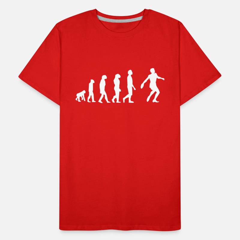 Discus Throw Evolution Men's Premium Organic T-Shirt