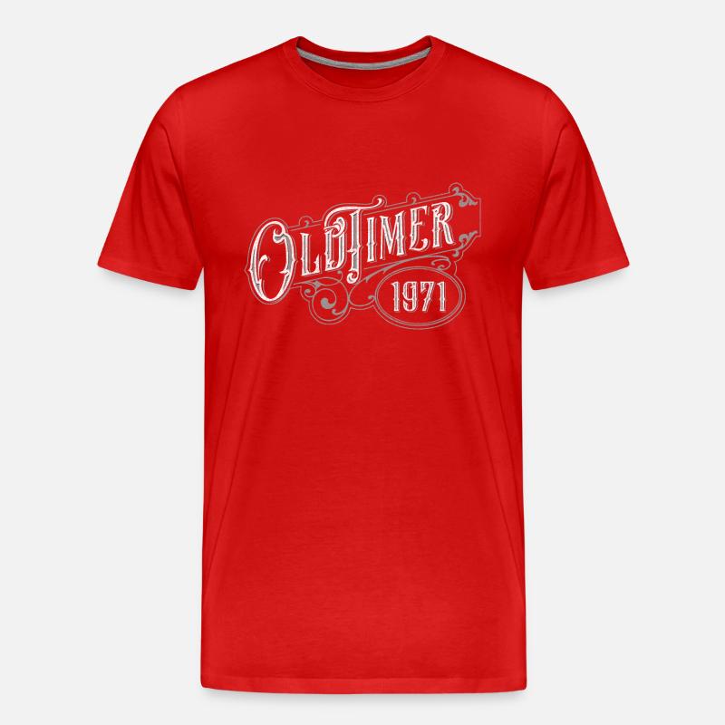Oldtimer - Männer Premium Bio T-Shirt - Rot